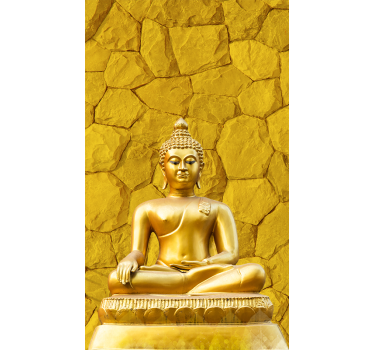 Zen rolgordijnën Gouden boeddha - TenStickers