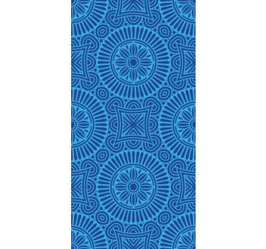 Zen rolgordijnën Mandala blauwe tinten - TenStickers