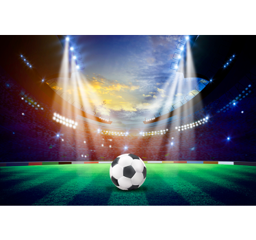 Rolgordijnen voetbal Voetbalstadion - TenStickers