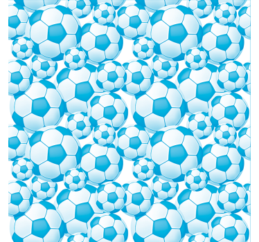 Voetbal patroon decor rolgordijn - TenStickers