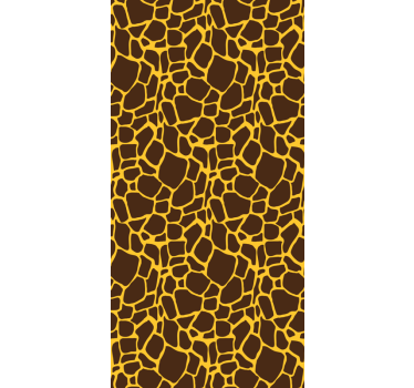 Giraffe patroon rolgordijn meer dieren - TenStickers