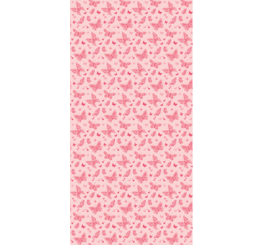 Vlindergordijn Roze - TenStickers