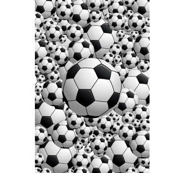 Meer sport rolgordijnen Witte bal scoren - TenStickers