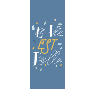 Hoofdslaapkamer rolgordijnën Elegante tekst - TenStickers