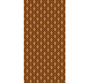 Sierlijk gouden patroon klassiek rolgordijn - TenStickers