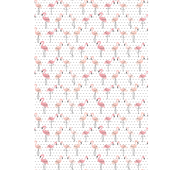 Flamingopatroon rolgordijn dieren - TenStickers