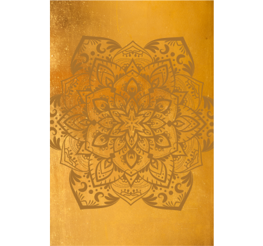 Spirituele gouden mandala zen rolgordijn - TenStickers