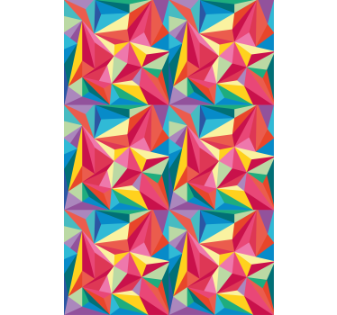 Origineel rolgordijn met kleurrijk geometrisch jeugddesign - TenStickers