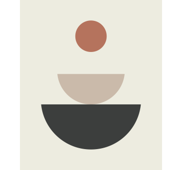 Originele rolgordijnën Fontein abstracte geometrische kunst - TenStickers