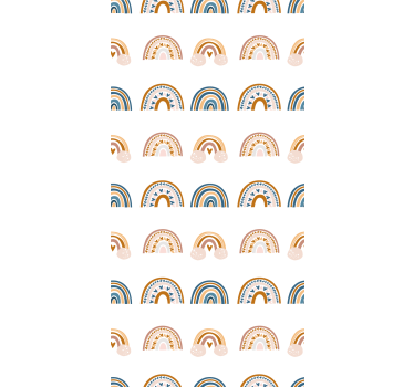 Noordse regenboogmotieven rolgordijn kinderkamer - TenStickers