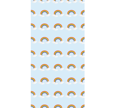 Regenbogen juichen rolgordijn kinderkamer - TenStickers