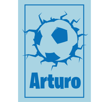 Raambekleding sport op maat voetbalontwerp - TenStickers