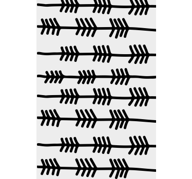 Noorse rolgordijnën Patroon met zwarte pijlen - TenStickers
