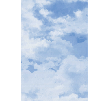 Wolken rolgordijnen Lichtblauwe luchttextuur - TenStickers