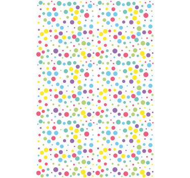 Moderne rolgordijnen Kleurrijk stippenpatroon - TenStickers
