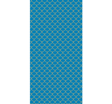 Gekarteld golfpatroon rolgordijn textuur en patroon - TenStickers
