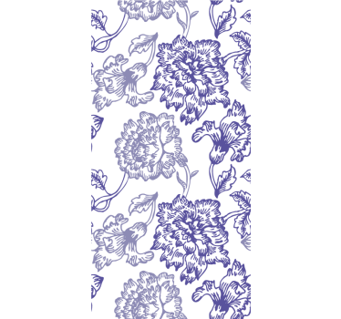 Elegant bloementhema rolgordijn bloemen en planten - TenStickers