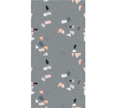 Eenvoudige grijze terrazzo rolgordijn textuur en patroon - TenStickers