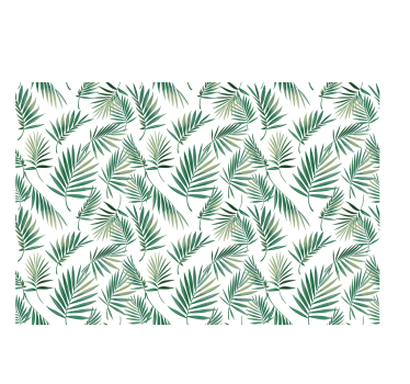 Noorse rolgordijn keuken scandinavisch design groen blad - TenStickers