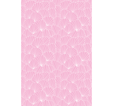 Roze schelppatroon rolgordijn meer dieren - TenStickers