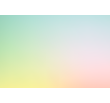 Rolgordijn babykamer Pastel regenboog in "kawaii" stijl - TenStickers