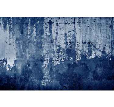 Verweerd blauw oppervlak rolgordijn textuur en patroon - TenStickers
