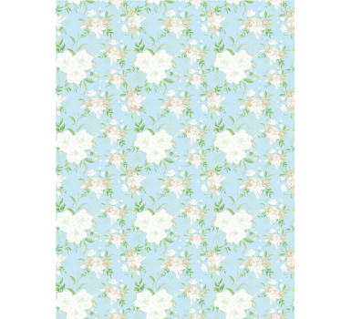 Wilde grandmillennial-stijl rolgordijn bloemen en planten - TenStickers