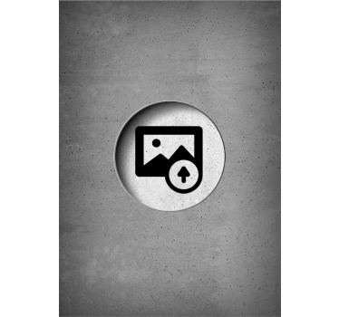 Gepersonaliseerde rolgordijn woonkamer beton - TenStickers