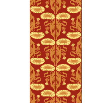 Jugendstil Klassieke rolgordijn - TenStickers