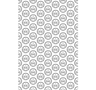 Handbal zwart-wit patroon raambekleding sport - TenStickers