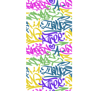 Graffiti behang voor tienerkamer - TenStickers