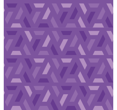 Geometrische lila tinten rolgordijn woonkamer - TenStickers