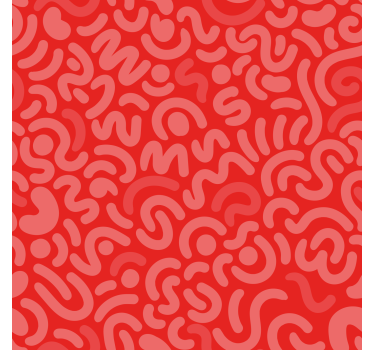 Abstracte krabbels Rolgordijn Rood woonkamer - TenStickers