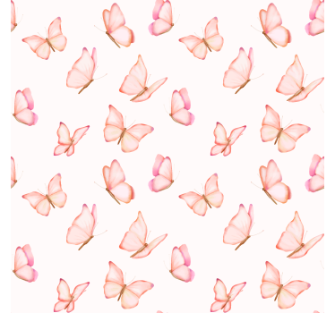 Aquarel vlinders rolgordijn kinderkamer - TenStickers