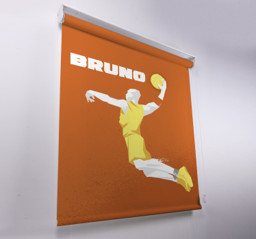 Gepersonaliseerd basketbal rolgordijn - TenStickers