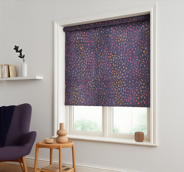 Abstract bloemenpatroon rolgordijn hoofd slaapkamer - TenStickers