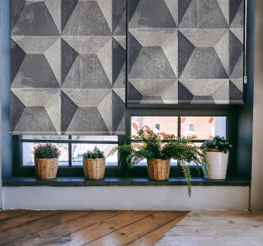 Beton textuur Moderne rolgordijn - TenStickers
