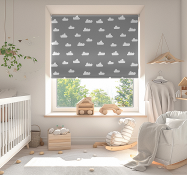 Bewolkt patroon babykamer rolgordijn - TenStickers