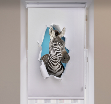 Zebra rolgordijn tienerkamer - TenStickers