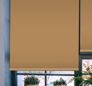 Eenvoudige beige kleur verduisterend rolgordijn - TenStickers