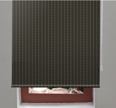 Elegant raambekleding donkerbruin met gouden lijnen art deco - TenStickers