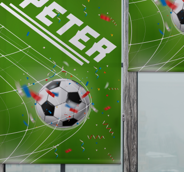 Gepersonaliseerde rolgordijnën Doelpunt - TenStickers