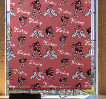 Hockeyspelers printen raambekleding sport - TenStickers