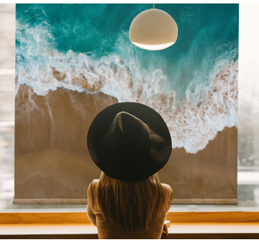 Originel rolgordijn Oceaan en zand - TenStickers
