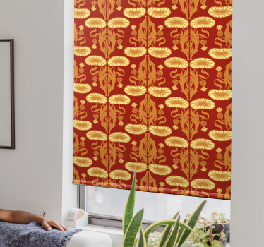 Jugendstil Klassieke rolgordijn - TenStickers