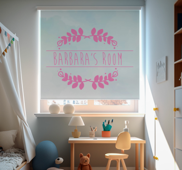 Kamer met aangepaste naam Rolgordijn  - TenStickers