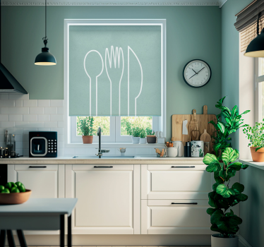Keukengerei Rolgordijn keuken - TenStickers