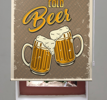 Koude bierpullen raambekleding sport - TenStickers