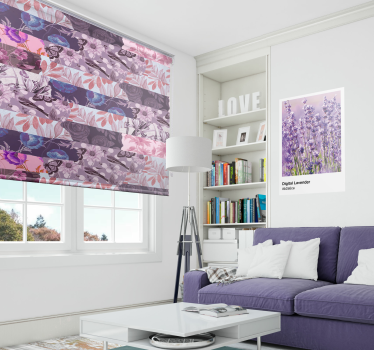Rolgordijnen bloemen en planten lavendel - TenStickers