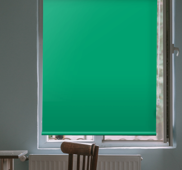 Levendig groen accent rolgordijn monochroom - TenStickers